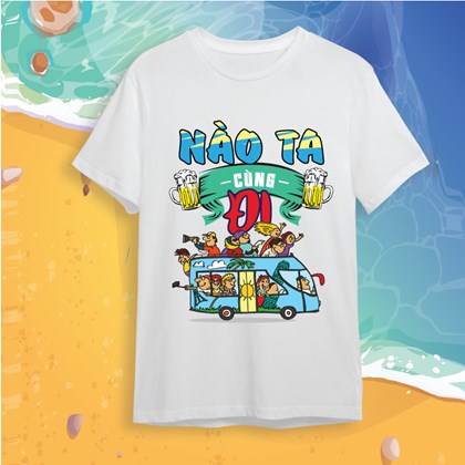 Áo đồng phục du lịch Slogan Nào ta cùng đi