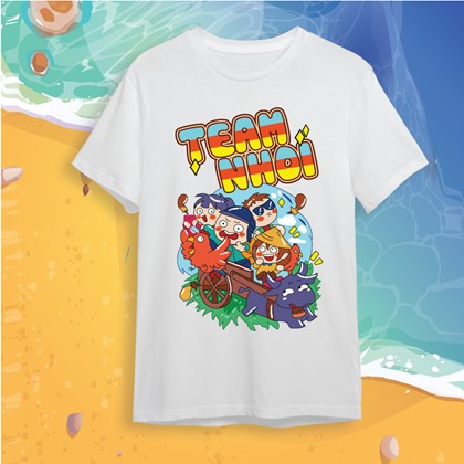 Áo đồng phục du lịch Slogan Team nhoi