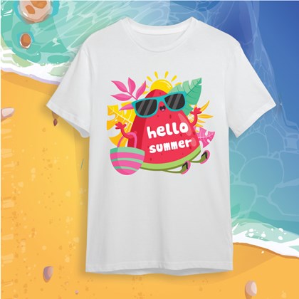 Mẫu áo du lịch đẹp In hình Miếng dưa hấu Ngọt Mát