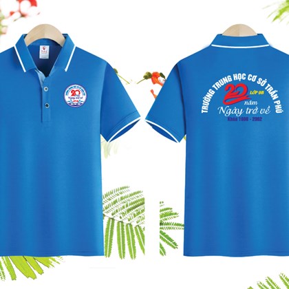 Áo đồng phục hợp lớp màu xanh lam