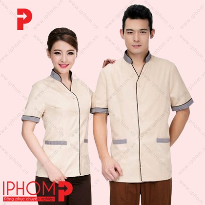 Đồng phục buồng phòng khách sạn giá rẻ– BP008