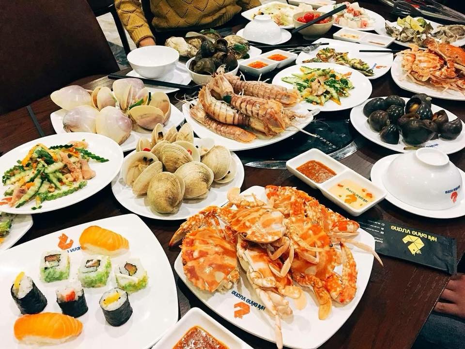 Buffet hải sản ở nhà hàng Hải Đăng Vương
