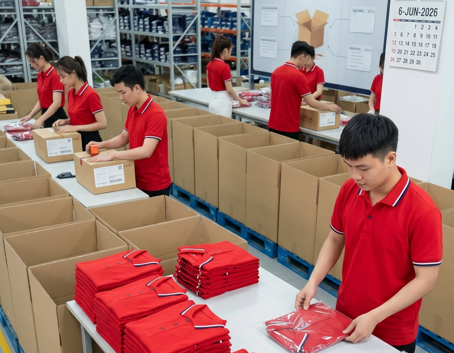Xưởng sản xuất đồng phục chất lượng