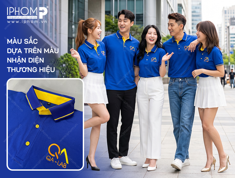 Màu sắc đồng phục theo màu sắc nhận diện thương hiệu