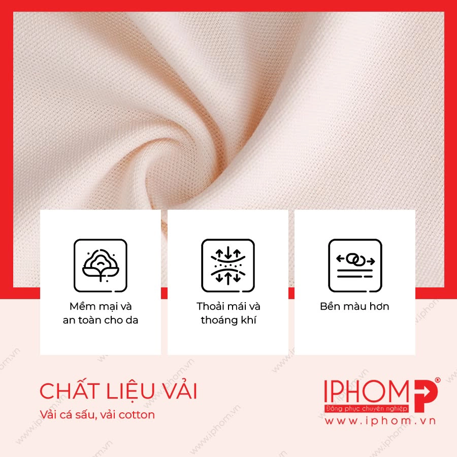 Vải thun cá sấu may đồng phục