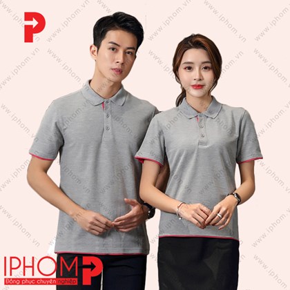 Áo đồng phục công ty màu ghi - AT220 lựa chọn phổ biến nhất