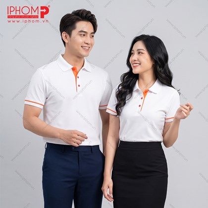 Áo Thun Polo Đồng Phục Công Ty Màu Trắng - PLT01