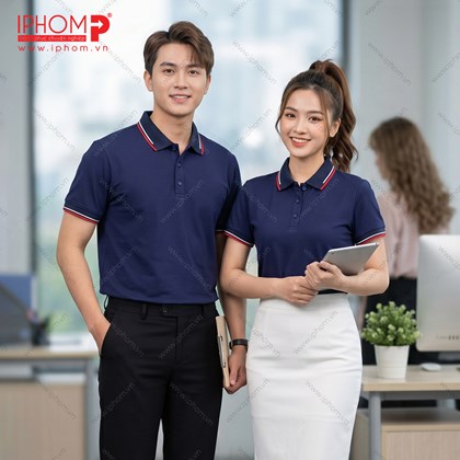 Áo Đồng Phục Công Ty Màu Xanh Đen PLXD01