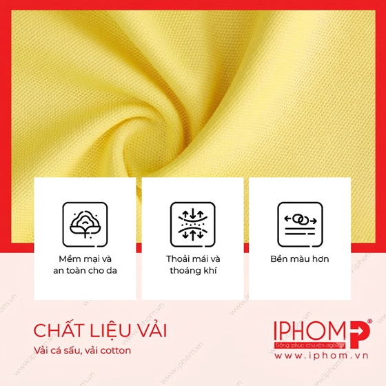 Vải may áo thun đồng phục công ty