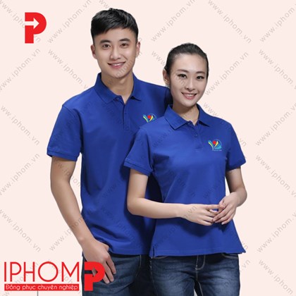 Áo thun quảng cáo màu xanh dương bền đẹp, giá rẻ nhất Hà Nội