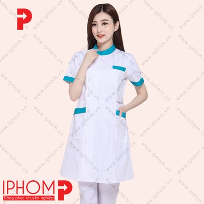 Đồng phục váy y tá bệnh viện cổ tàu