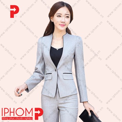 Đồng phục công sở áo vest nữ dài tay