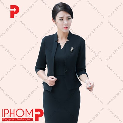 Đồng phục công sở áo vest nữ dáng ngắn