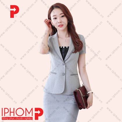 Đồng phục công sở áo vest nữ mùa hè