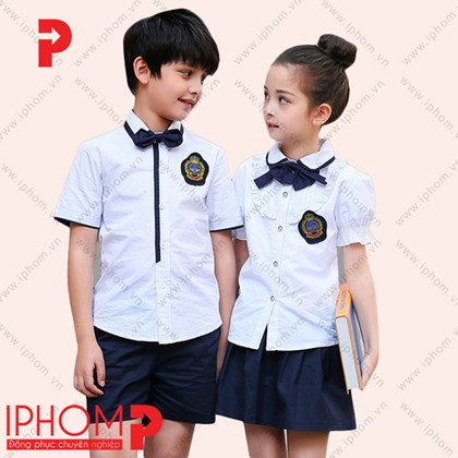 Đồng phục học sinh cấp 1 áo sơ mi